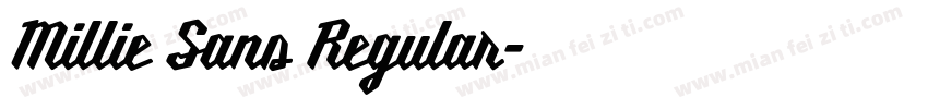 Millie Sans Regular字体转换